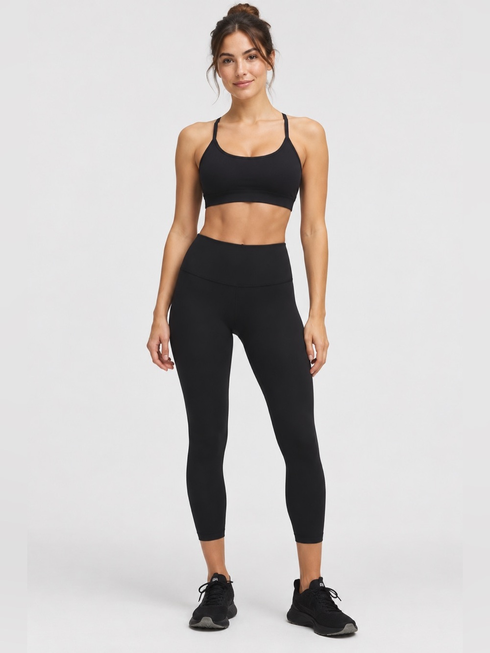 Lululemon Wunder Train High-Rise Crop 23” Black Leggings Size 4